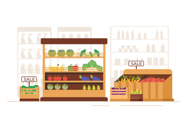 Food Stall  Illustration