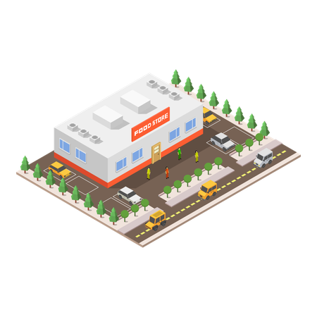 Food Store  Illustration