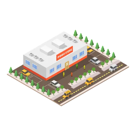 Food Store  Illustration