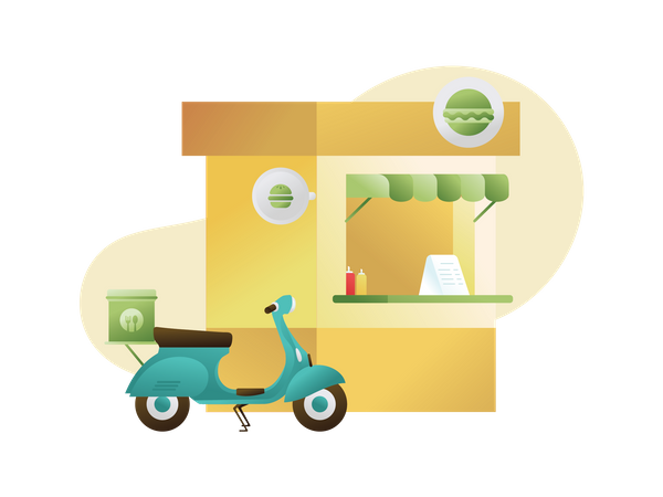 Food Store  Illustration