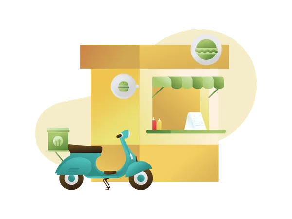 Food Store  Illustration