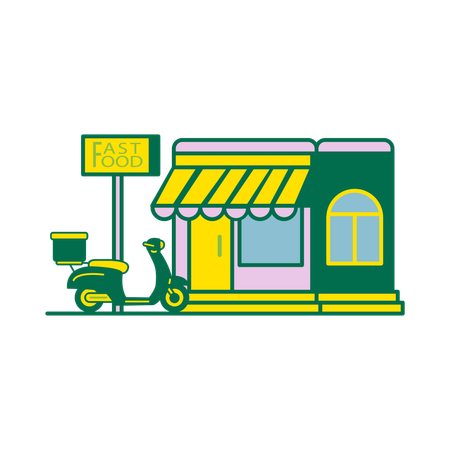 Food Store  Illustration