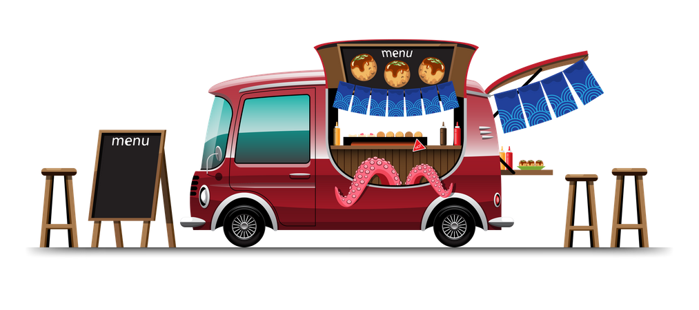 Food Truck Illustration