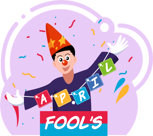 Fool day celebrations  Illustration