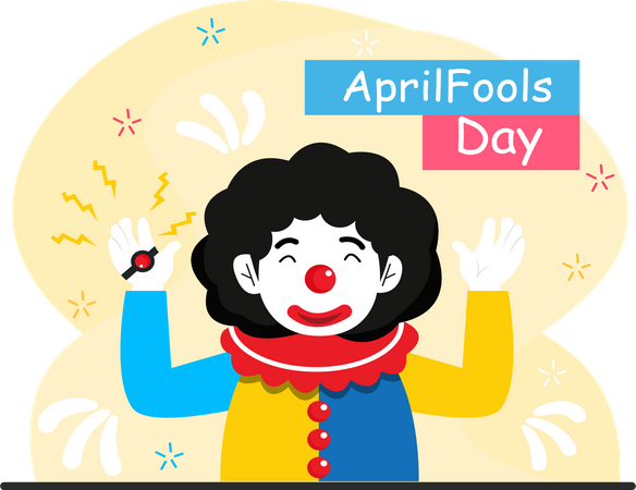 Fool day celebrations  Illustration