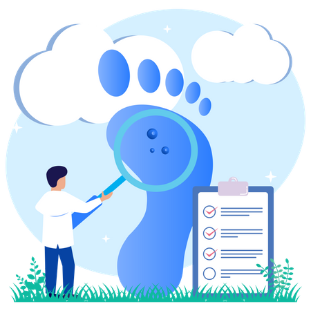 Foot Checkup  일러스트레이션