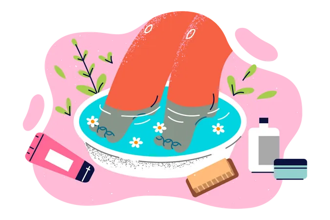 Foot massage  Illustration