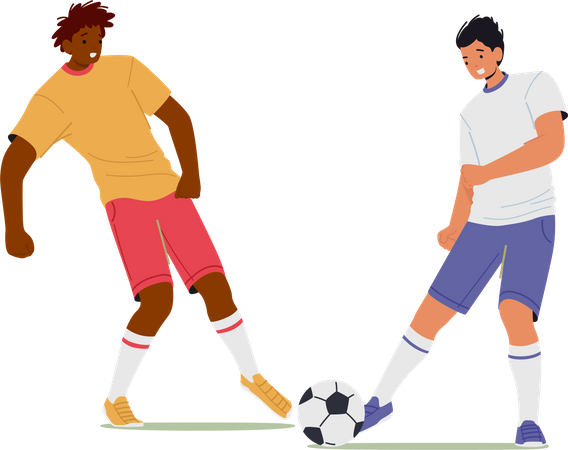Football athlete playing football  Illustration