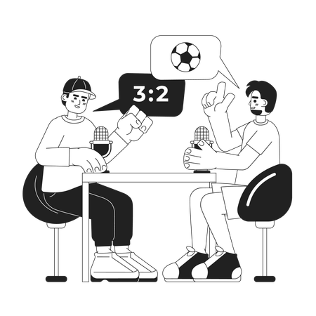 Football commentary podcast  Illustration