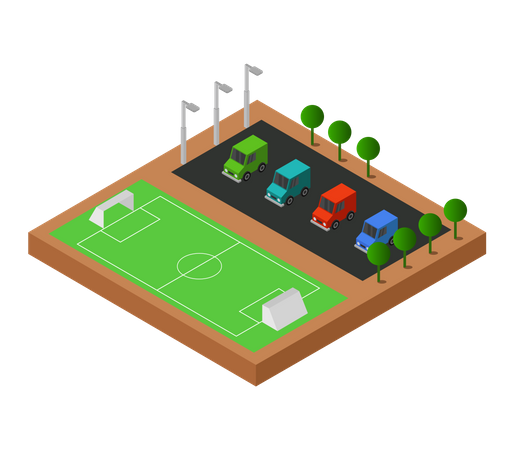 Football field  Illustration