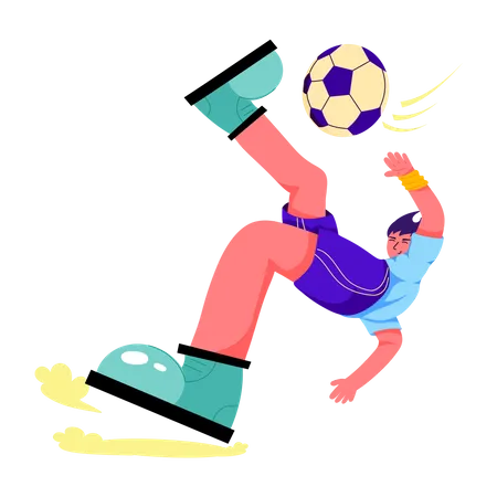 A Flat Illustration Of Football Game Illustration