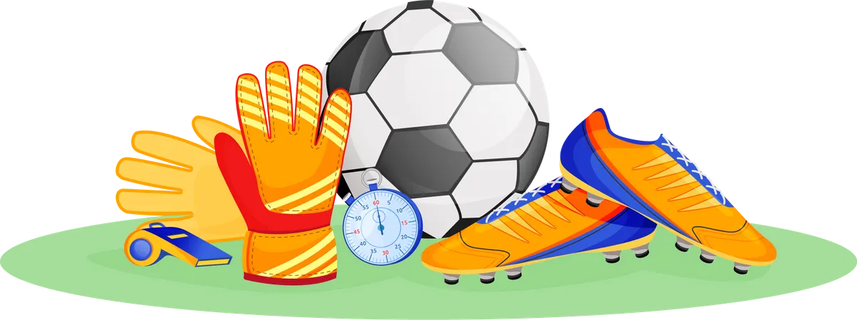 Football gear Illustration
