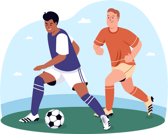 Football Match  Illustration