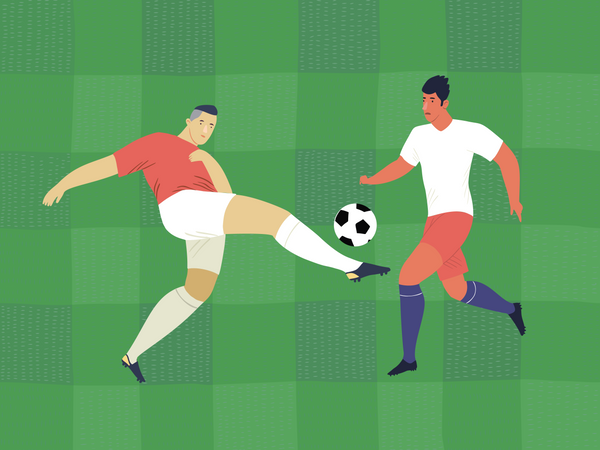 Football Match  Illustration