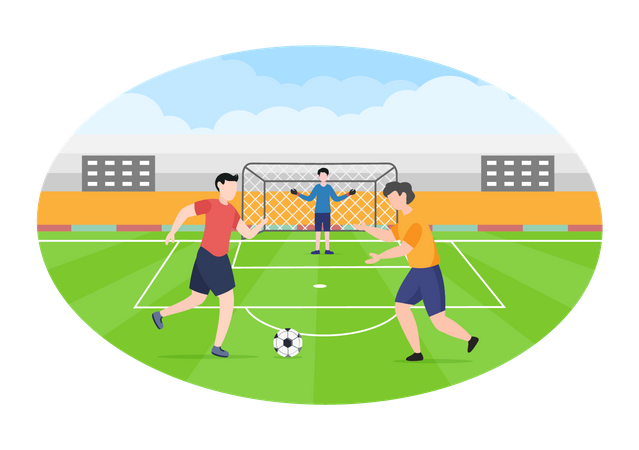 Football match  Illustration