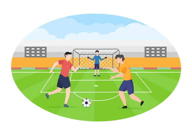 Football match  Illustration