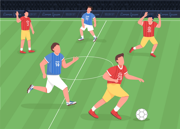 Football match  Illustration