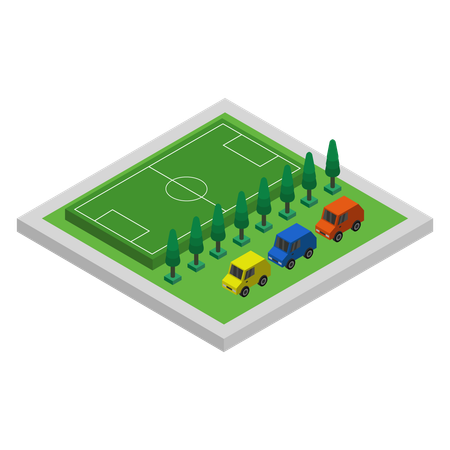 Football Pitch  Illustration