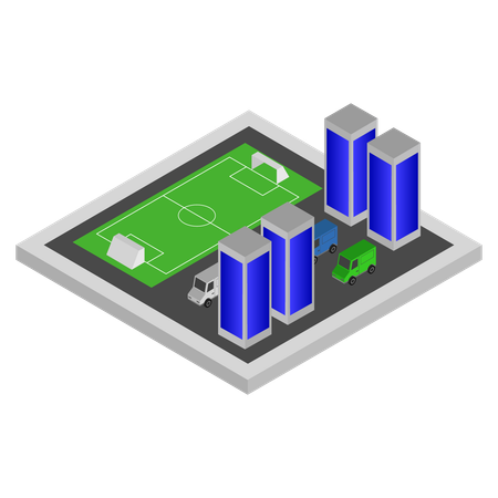 Football Pitch  Illustration