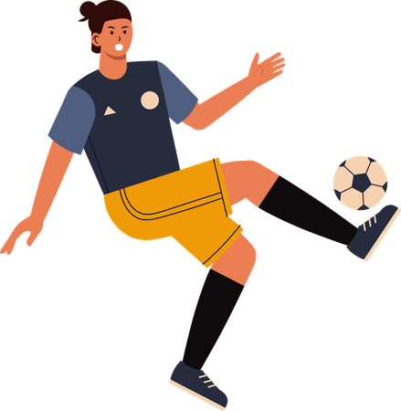 Football Player  Illustration