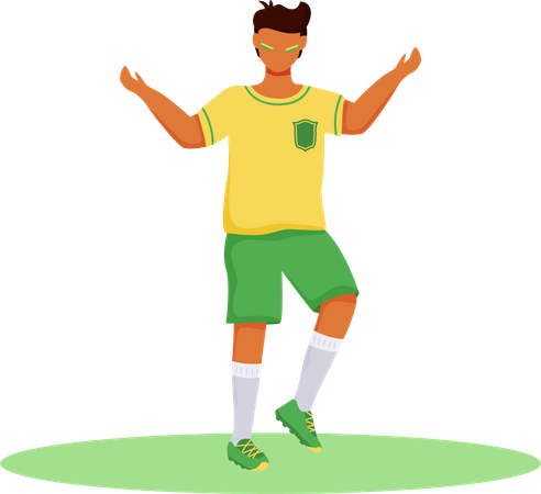Football Player Illustration