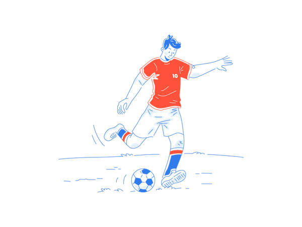 Football player Illustration