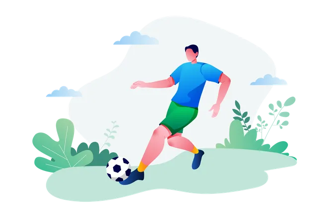 Football Player Illustration