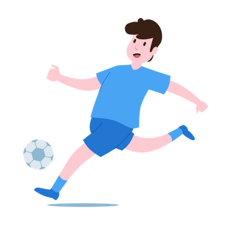 Football Player dribble  Illustration