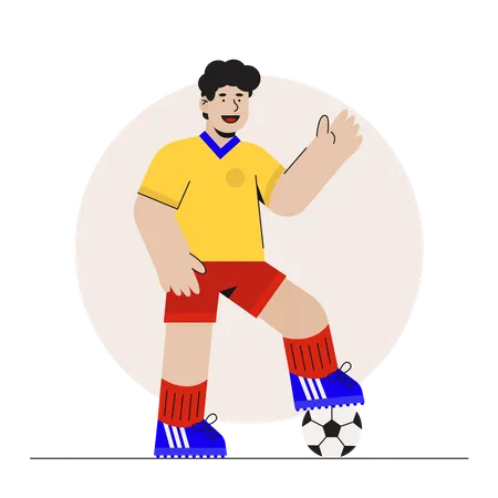 Football Player  Illustration