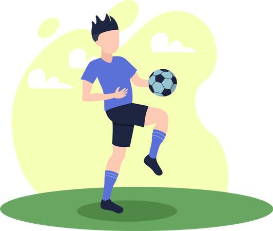 Football Player  Illustration