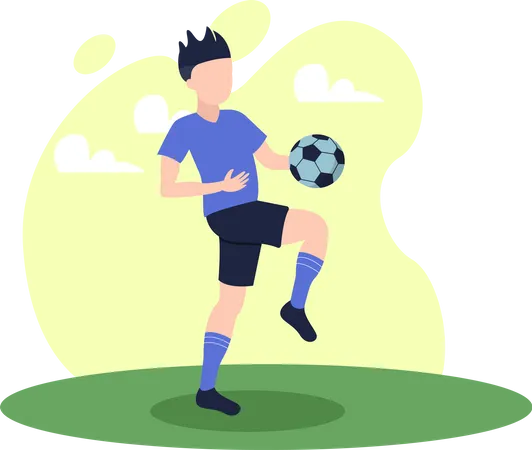 Football Player  Illustration