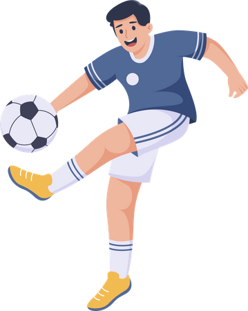 Football Player  Illustration