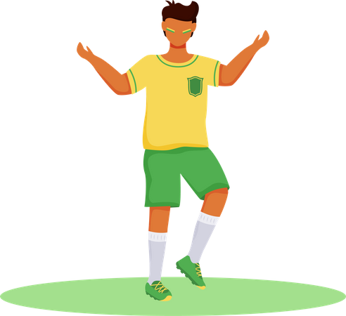 Football Player  Illustration