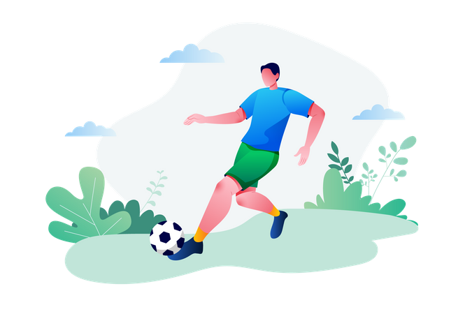 Football Player  Illustration