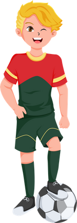 Football Player  Illustration