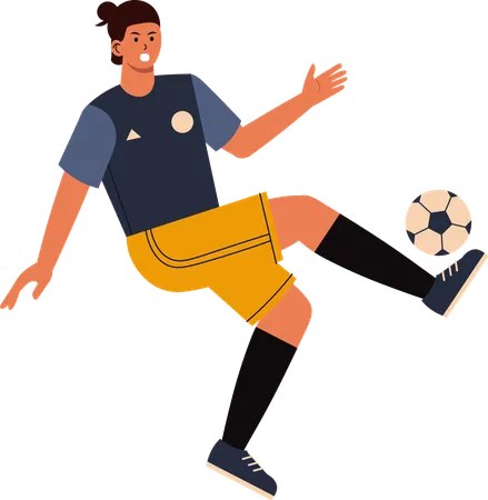 Football Player  Illustration