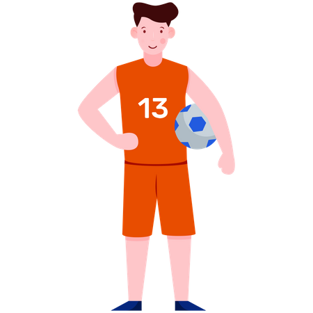 Football Player  Illustration