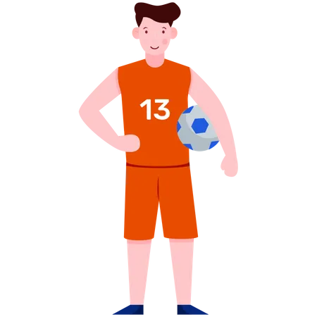 Football Player  Illustration