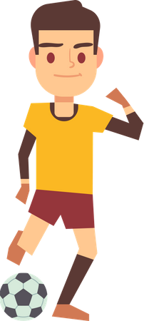 Football Player  Illustration