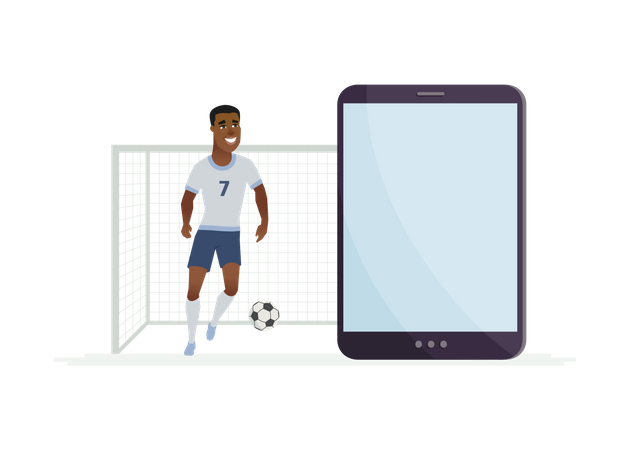 Football players  Illustration