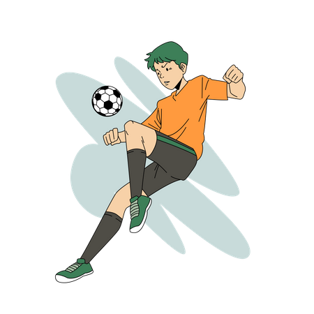 Football Practice  일러스트레이션