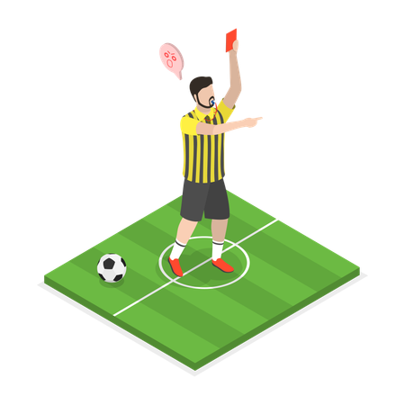 Football Referee  Illustration