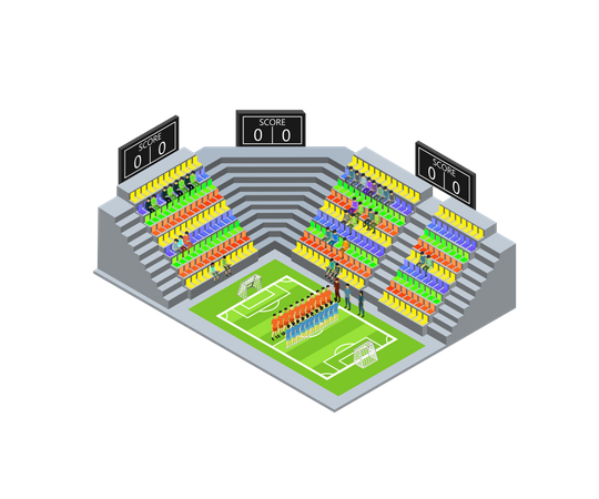 Football Stadium  Illustration