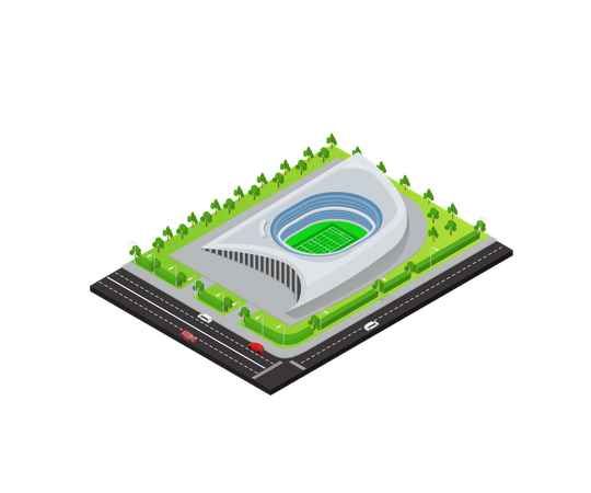 Football Stadium  Illustration