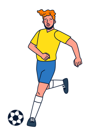 Footballer Illustration