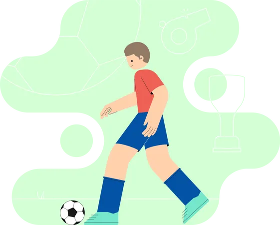 Footballer  Illustration
