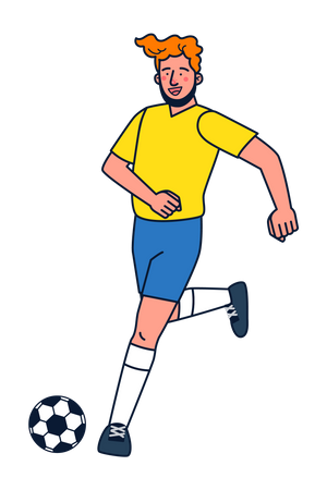 Footballer  Illustration