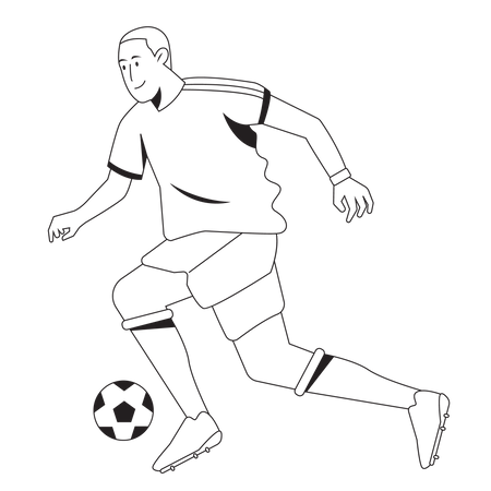 Footballer  Illustration