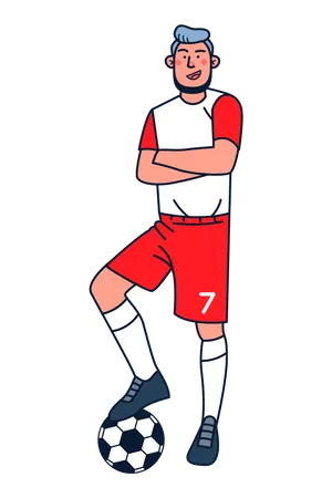 Footballer  Illustration