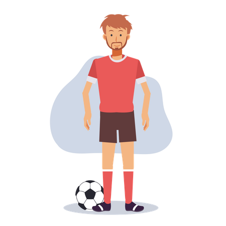 Footballer  Illustration